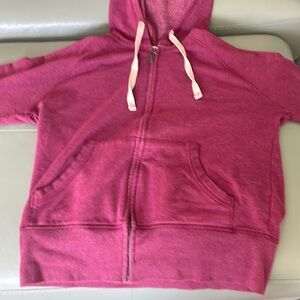 Maroon zip up jacket